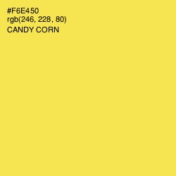 #F6E450 - Candy Corn Color Image
